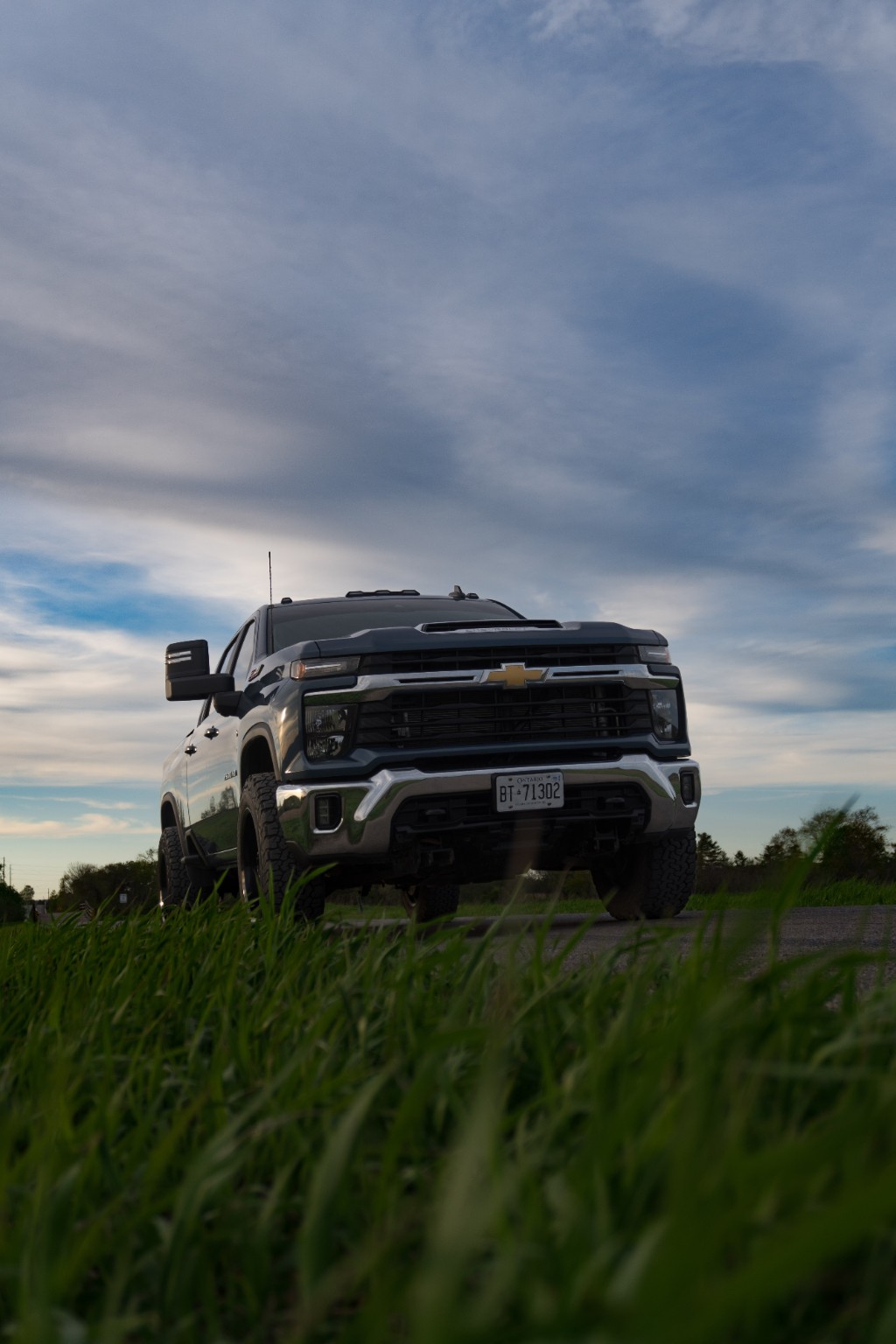 Front low-angle truck photo